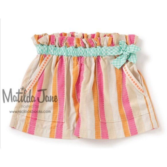 Matilda Jane She Sells Seashells Shorts Girls Size 4 So comfortable and breezy f - Picture 2 of 6